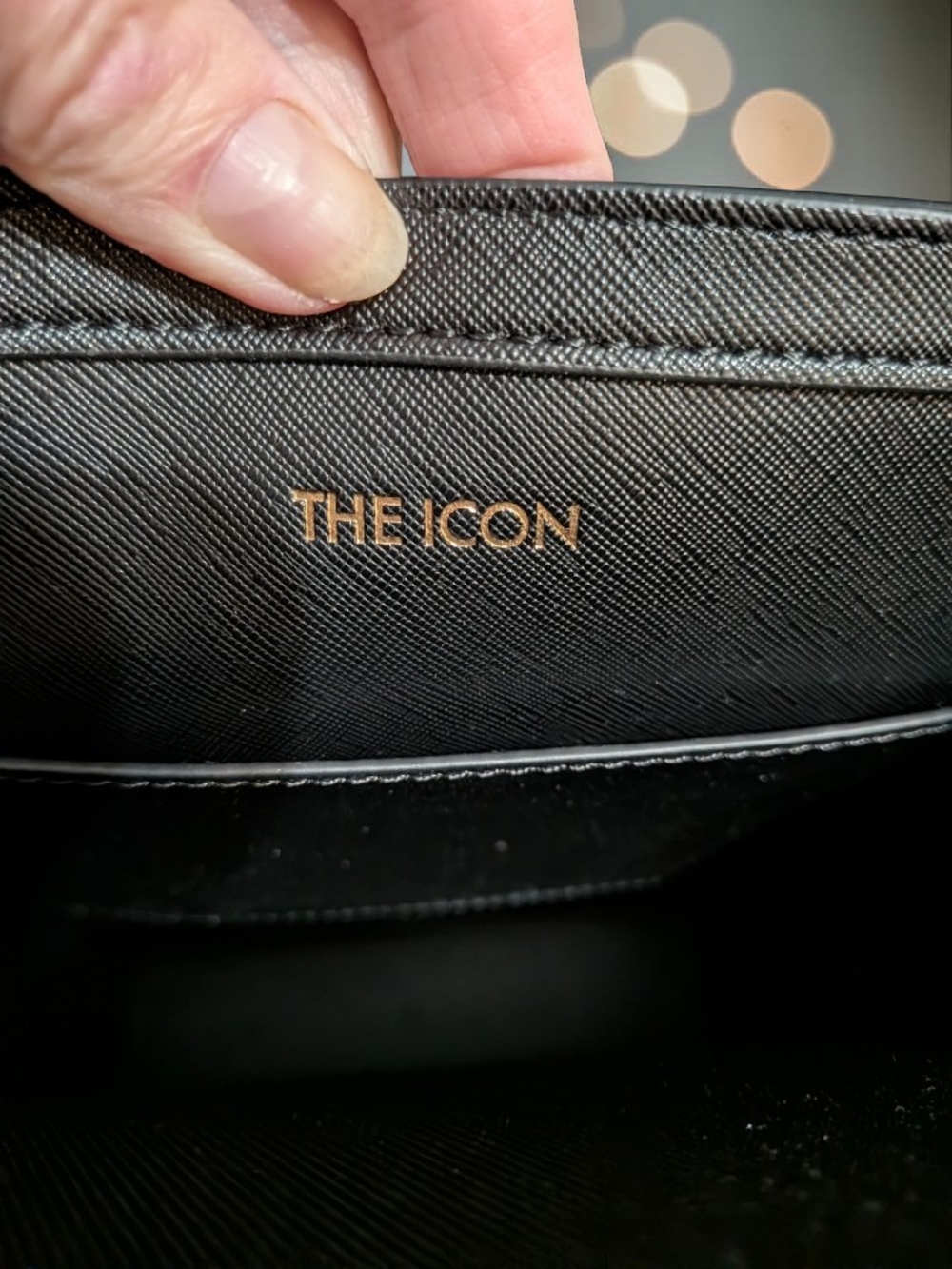 New! Ted Baker Black "The Icon" Leather Tote Bag (NWT) - Picture 8 of 10